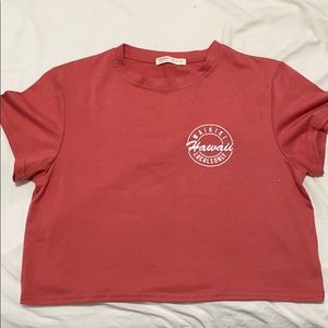 cute coral tee